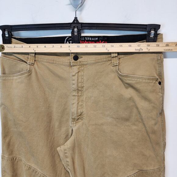 Wrangler Canvas Double Knee Utility Pants Size 40x32 Tan All Terrain Gear Work - Picture 7 of 11
